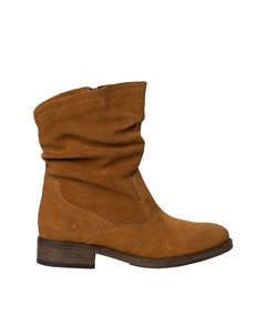 Ботинки средней высоты из кожи каштановый Tamaris