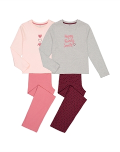 Комплект из двух пижам La Redoute красный Laredoute