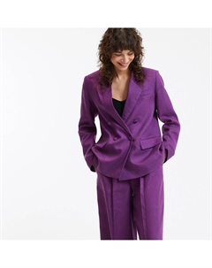 Двубортный блейзер свободного кроя Signature ISEUT фиолетовый La redoute collections