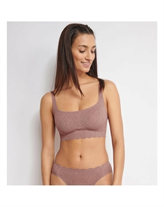 Бюстгальтер-топ Zero Feel Bliss каштановый Sloggi