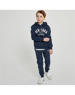 Свитшот с капюшоном из мольтона принт New York синий La redoute collections