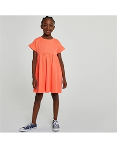 Комплект из двух платьев с короткими рукавами с воланами синий La redoute collections