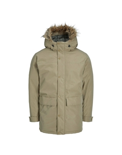 Парка с капюшоном с оторочкой искусственным мехом Jjchamp бежевый Jack & jones