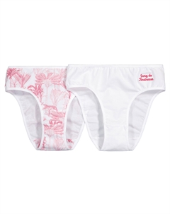 Комплект из двух трусов-слипов сделаны во Франции розовый La redoute collections