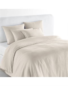 Пододеяльник из французского осветленного льна Adle бежевый Am.pm.