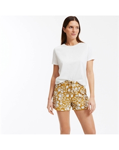 Пижама с шортами из хлопка разноцветный Laredoute