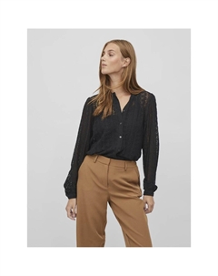 Блузка из кружева черный Vila