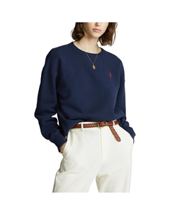 Свитшот с принтом спереди синий Laredoute