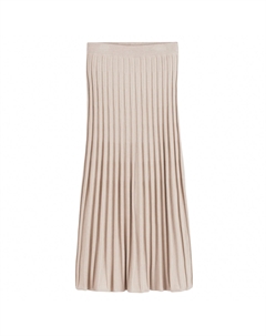 Юбка с плиссировкой из трикотажа длинная бежевый Laredoute