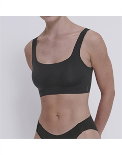 Топ-бюстгальтер с закругленным вырезом Zero Feel 20 черный Sloggi