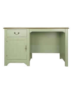 Рабочий стол с дверкой из массива березы зеленый So'home