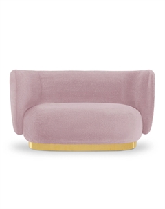 Диван двухместный розовый Laredoute