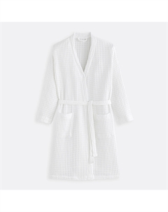 Халат-кимоно вафельный 350 гм Tifli белый La redoute interieurs