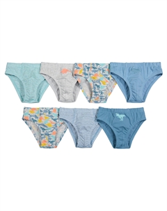 Комплект из семи трусов-слипов La Redoute синий Laredoute