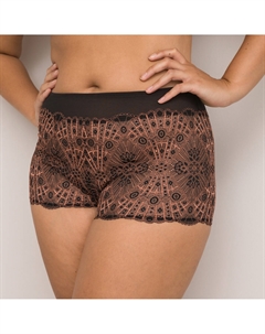 Трусы-шорты из кружева Eventail черный Laredoute