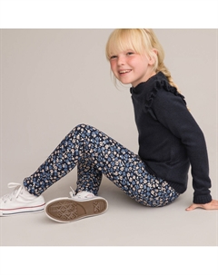 Треггинсы с цветочным принтом синий Laredoute