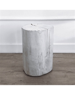 Столик декоративный из массива дуба белый Laredoute