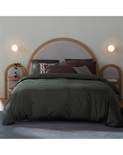 Пододеяльник из хлопкового сатина Varano зеленый La redoute interieurs