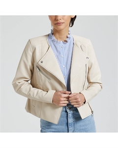 Куртка короткая из искусственной кожи бежевый Vero moda