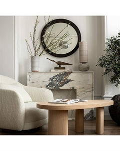 Столик журнальный из шпона дуба бежевый Laredoute