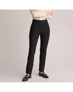 Брюки прямого покроя черный Laredoute