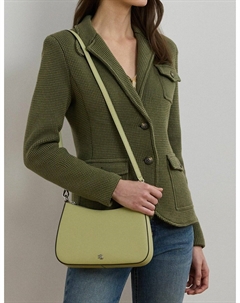 Кожаная сумка на плечо DANNI зеленый Laredoute