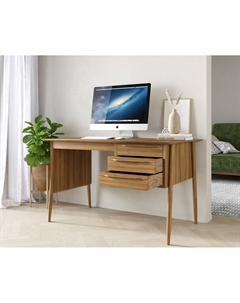 Рабочий письменный стол малый из ясеня каштановый Laredoute