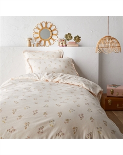 Пододеяльник 50 переработанного хлопка Camomille разноцветный La redoute interieurs