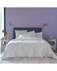 Пододеяльник из ворсованного хлопка Massimo белый La redoute interieurs