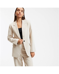 Блейзер широкого покроя бежевый La redoute collections