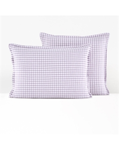 Наволочка из осветленного льна Aclie Lilas розовый La redoute interieurs