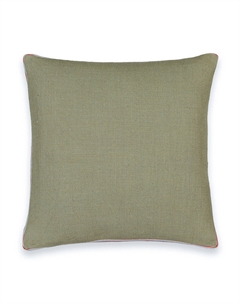 Чехол на подушку 40 х 40 см двухцветный Finistre зеленый Laredoute