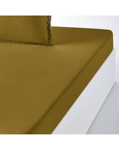 Простыня натяжная детская из осветленного хлопка Alhambra каштановый Laredoute