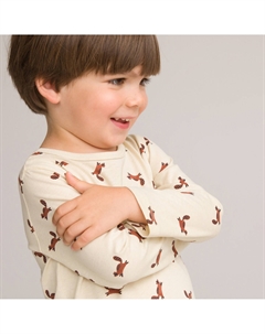 Комплект из трех футболок с длинными рукавами разноцветный Laredoute