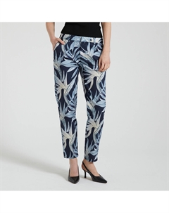 Брюки чинос с принтом синий Only