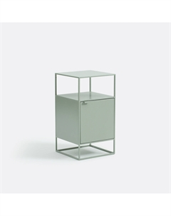 Прикроватная тумбочка из металла 1 дверца Miva зеленый La redoute interieurs
