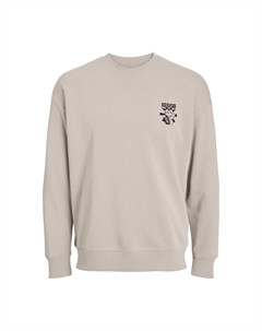 Свитшот с круглым вырезом бежевый Laredoute