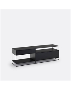 Металлическая тумба под телевизор Miva черный La redoute interieurs