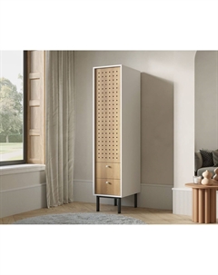 Шкаф малый одностворчатый из ясеня белый So'home