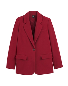 Блейзер широкого покроя красный La redoute collections