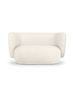 Диван двухместный из МДФ белый So'home