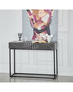 Консоль из отборного массива манго серый So'home