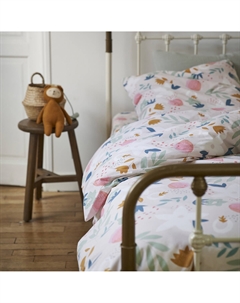 Пододеяльник из 100 биохлопка Vahina розовый La redoute interieurs