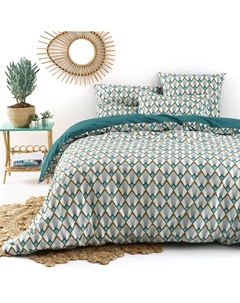 Пододеяльник из хлопковой перкали Elisa белый La redoute interieurs