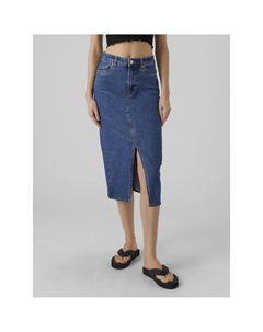 Юбка длинная из джинсовой ткани синий Vero moda