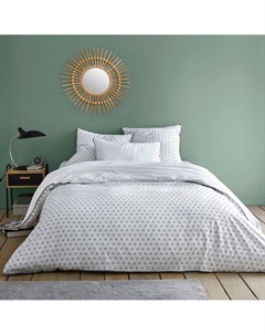Пододеяльник из хлопка Nordic белый La redoute interieurs