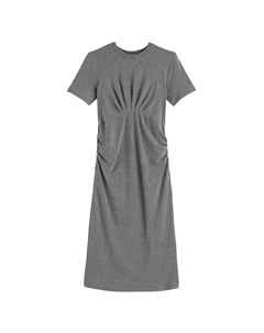Платье для периода беременности прямое короткие рукава серый La redoute collections