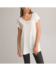 Туника с круглым вырезом без рукавов бежевый Anne weyburn