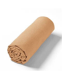 Натяжная простыня Helm из пеньки желтый Laredoute