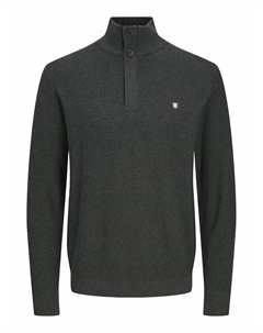 Свитер с воротником-стойкой серый Jack & jones